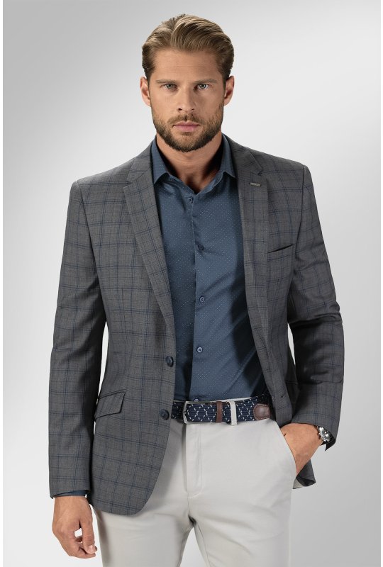Pánske voľnočasové sako BANDI, model TAILORED MAROZZI Basalto
