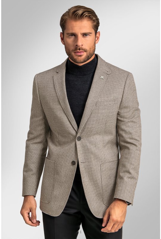 Pánske sako BANDI, model SLIM DARICETO Sabbia