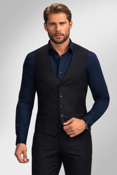 Pánska vesta BANDI, model TAILORED SAVARO Nero