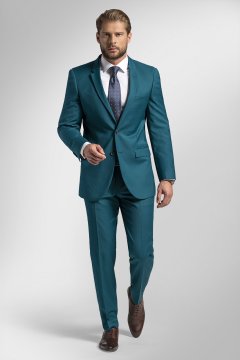 Pánsky oblek BANDI MARANELI Petrol, strih SLIM FIT