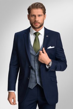 Pánsky oblek BANDI Vestucio Marin, strih TAILORED
