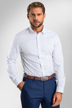 Pánska košeľa BANDI, model REGULAR CELARO Bianco