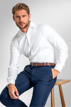 Pánska košeľa BANDI, model SLIM DIANTO Bianco