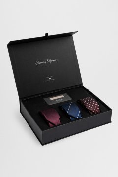 Pánsky hodvábny kravatový set BANDI, model ERNEZZO Slim