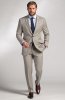 Pánsky oblek PONTARELLI Sabbia, strih SLIM FIT