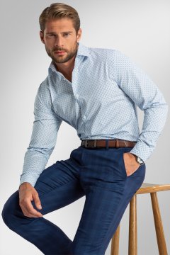 Pánska košeľa BANDI, model SLIM MARSELO Bianco