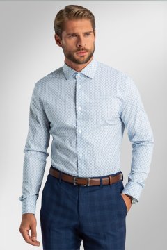 Pánska košeľa BANDI, model SLIM MARSELO Bianco