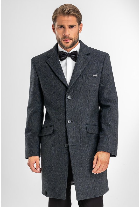 Pánsky kabát BANDI, model TAILORED MAZZARELI Grafit