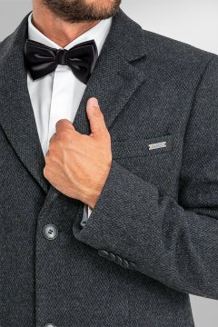 Pánsky kabát BANDI, model TAILORED MAZZARELI Grafit