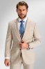 Pánsky oblek TUSCINI Sabbia, strih TAILORED FIT