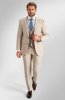 Pánsky oblek TUSCINI Sabbia, strih TAILORED FIT