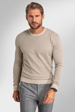 Pánsky sveter BANDI, model EDGARO Biscotto