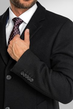 Pánsky kabát BANDI, model TAILORED MARCOLO Nero