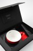 Porcelánová šálka na kávu BANDI Rosso, 280 ml, v darčekovom boxe