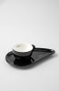 Porcelánová šálka na kávu BANDI Nero, 80 ml, v darčekovom boxe