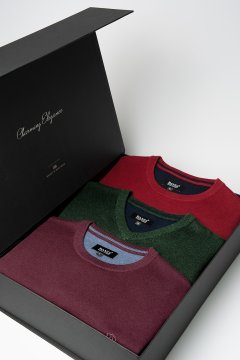 Set pánskych svetrov MORISTO, 3 ks v darčekovom boxe