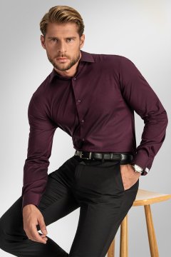 Pánska košeľa BANDI, model REGULAR PATRONI Sangre
