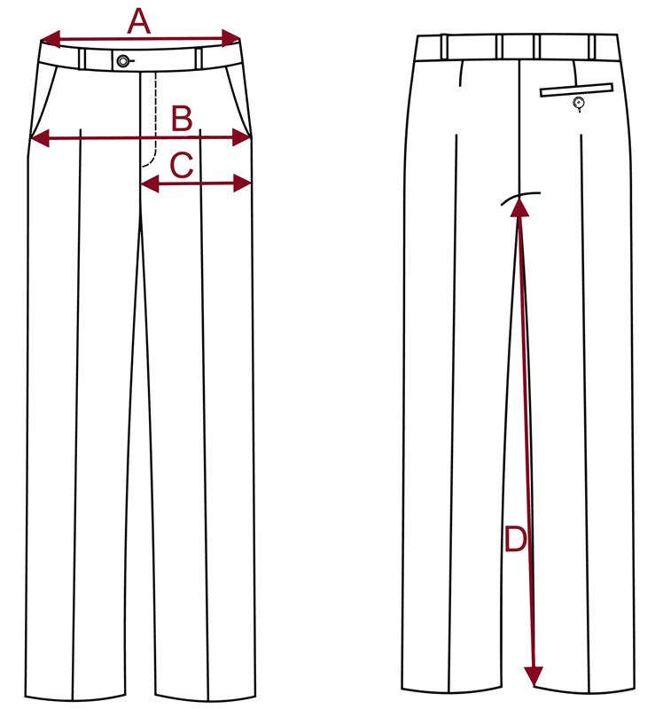 Rozměrová tabulka kalhot ST AW25/26 - BARGETI