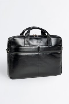 Pánska kožená taška na notebook BANDI, Atessio Nero