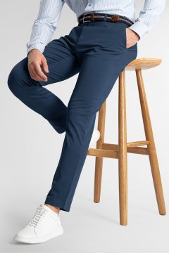 Pánske nohavice BANDI, model STRAIGHT SALGADO Indaco