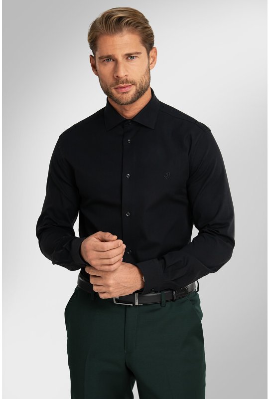 Pánska košeľa BANDI, model SLIM MARISOL Nero